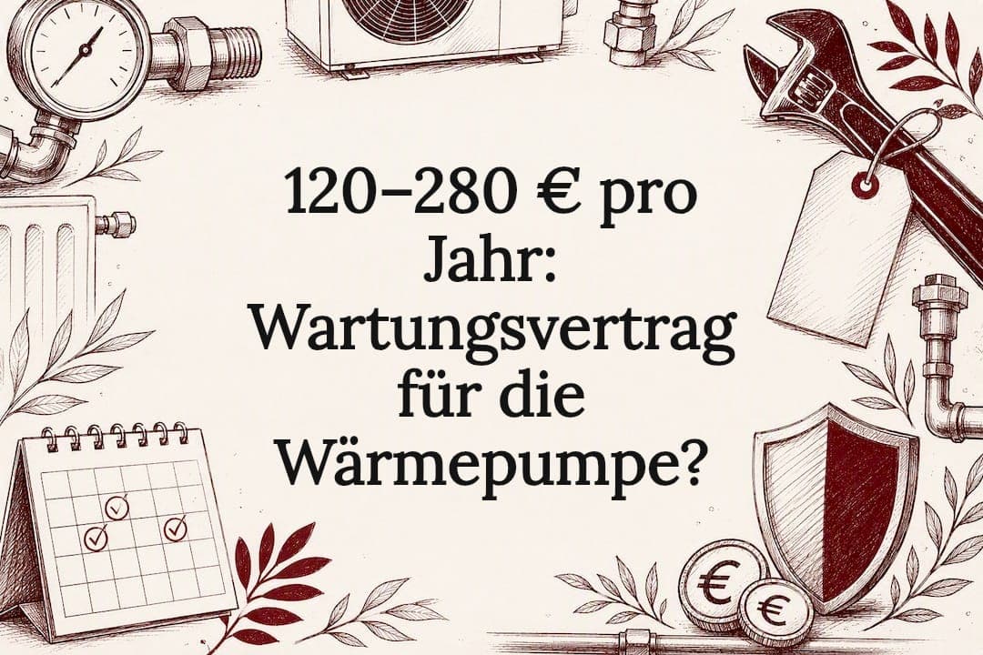 120–280 € pro Jahr: Wartungsvertrag für die Wärmepumpe?