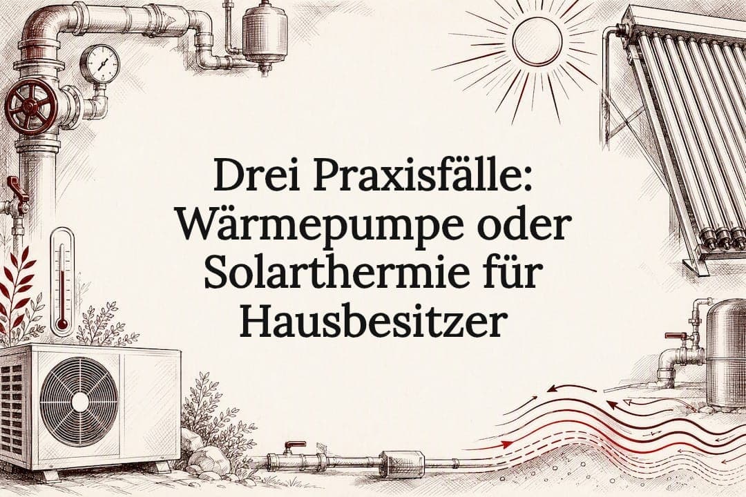 Drei Praxisfälle: Wärmepumpe oder Solarthermie für Hausbesitzer