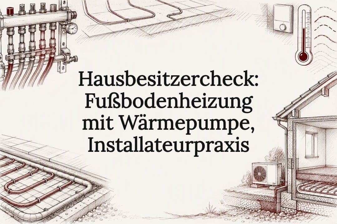 Hausbesitzercheck: Fußbodenheizung mit Wärmepumpe, Installateurpraxis