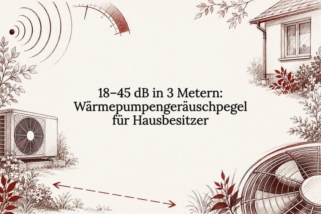 18–45 dB in 3 Metern: Wärmepumpengeräuschpegel für Hausbesitzer