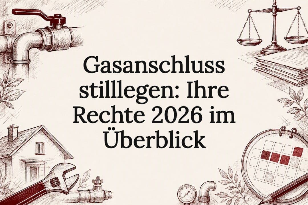 Gasanschluss stilllegen: Ihre Rechte 2026 im Überblick