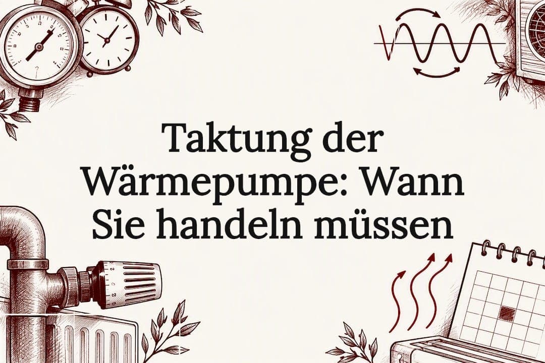 Taktung der Wärmepumpe: Wann Sie handeln müssen